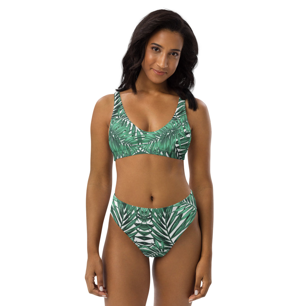 Jungle Print Recycled High-Waisted Bikini