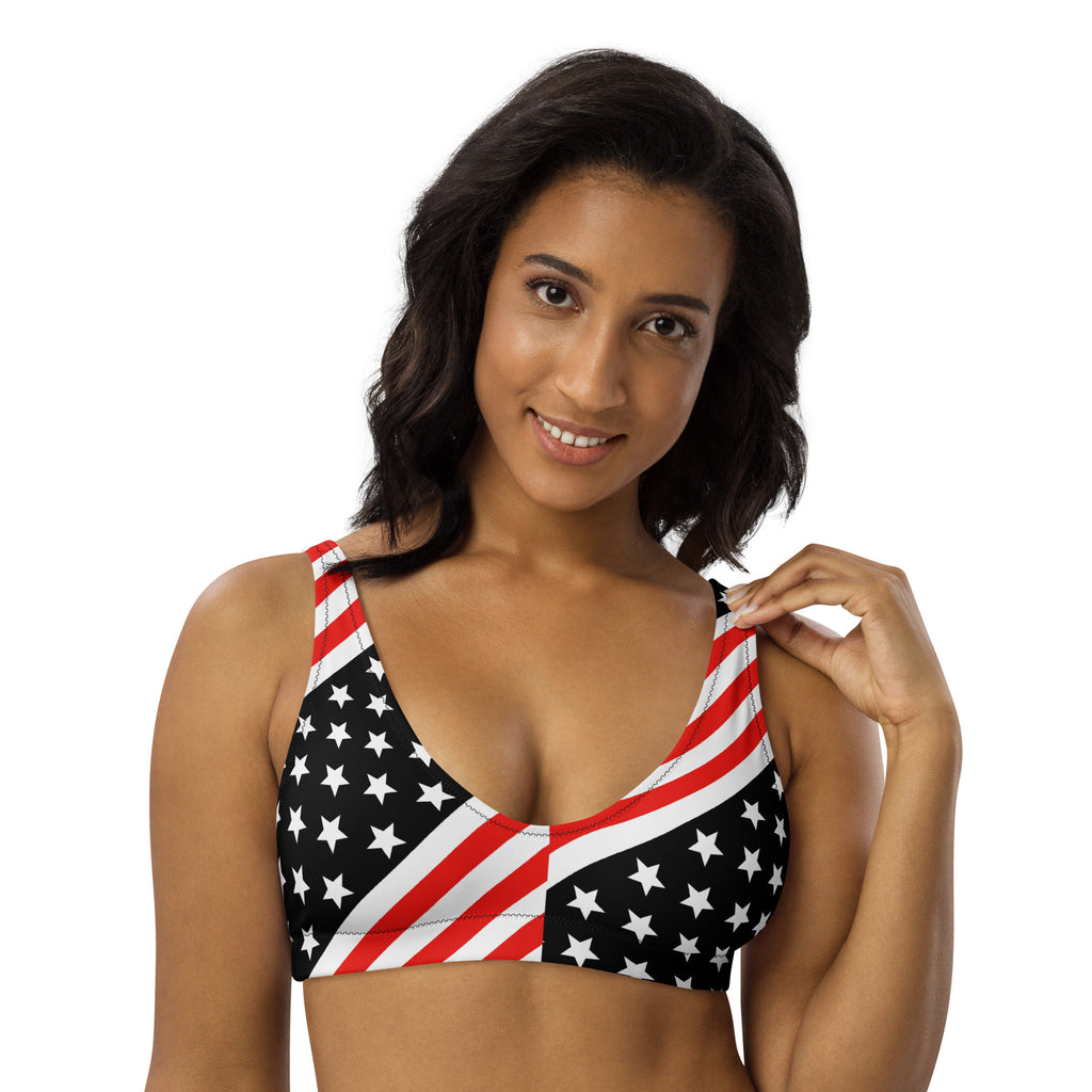 America Recyled Padded Bikini Top